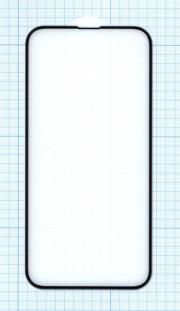 Защитное стекло 5D для Apple iPhone 13 черное