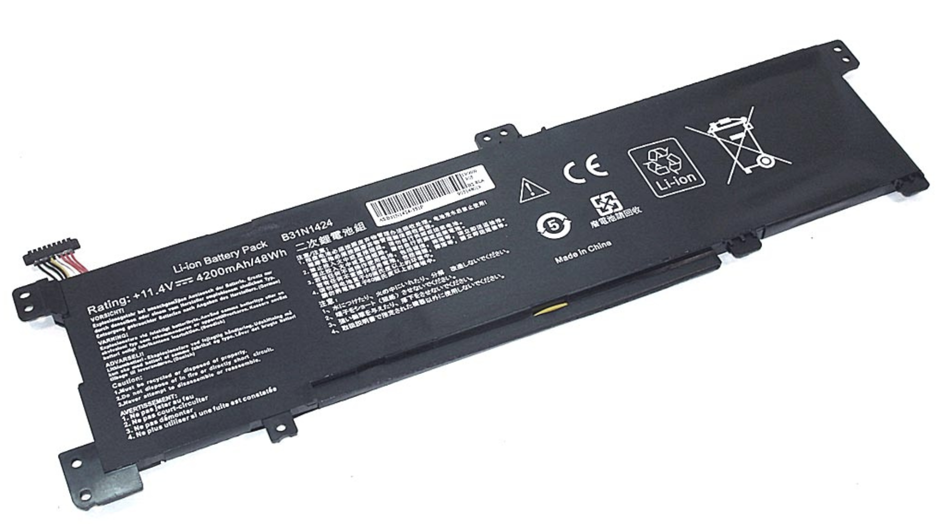 Аккумулятор Asus K401L 11.4V, 48Wh, OEM