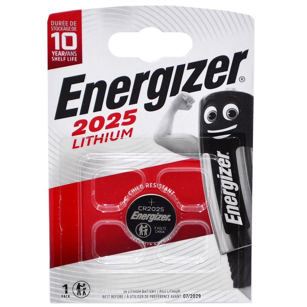 Элемент питания литиевый Energizer CR2025 (блистер/1шт)