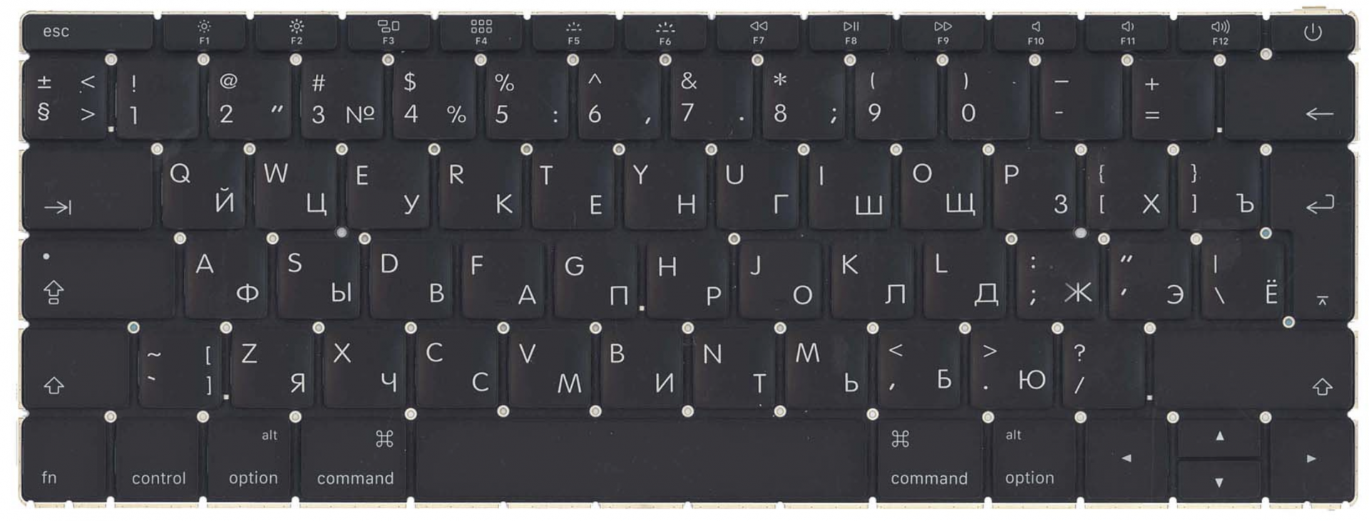Клавиатура Apple MacBook 12" 2017 A1534 (MNYM2LL/A) большой Enter, OEM