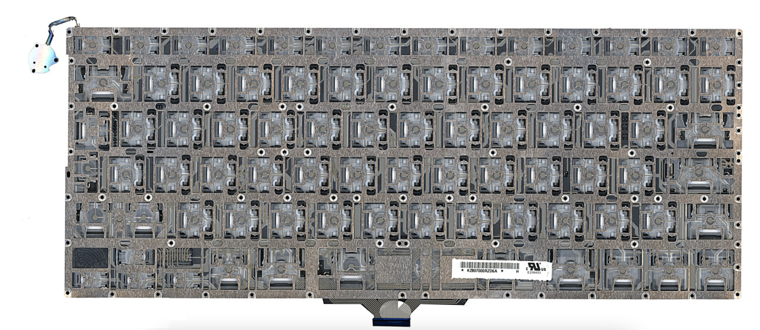 Клавиатура Apple MacBook Air 13.3" 2008 A1237 (MB003LL/A) с подсветкой, большой Enter, OEM