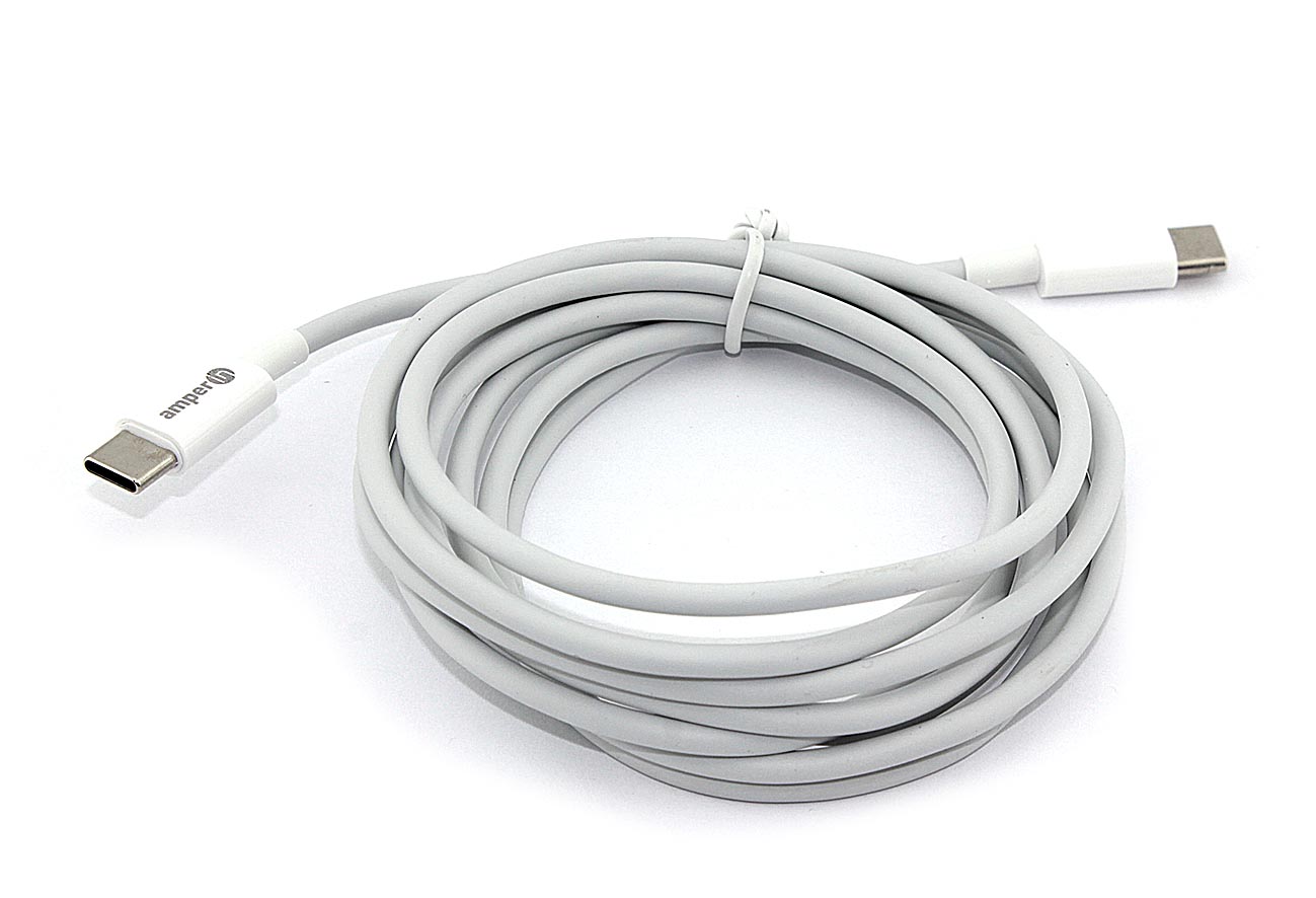Кабель для зарядки Amperin Type C-Type C 2m белый (YDS-C-CC)