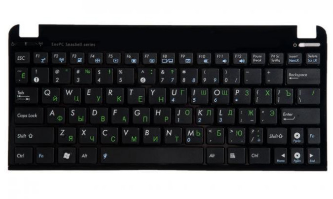 Клавиатура Asus Eee PC 1011, 1015 с рамкой