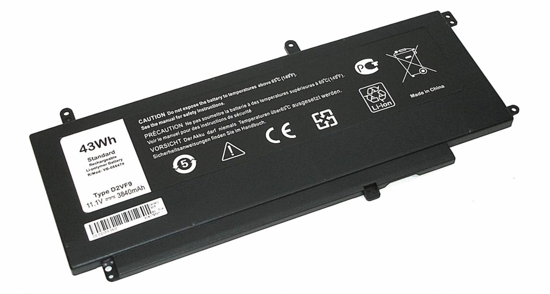 Аккумулятор Dell Inspiron 15 7547 11.1V, 3400mAh, OEM