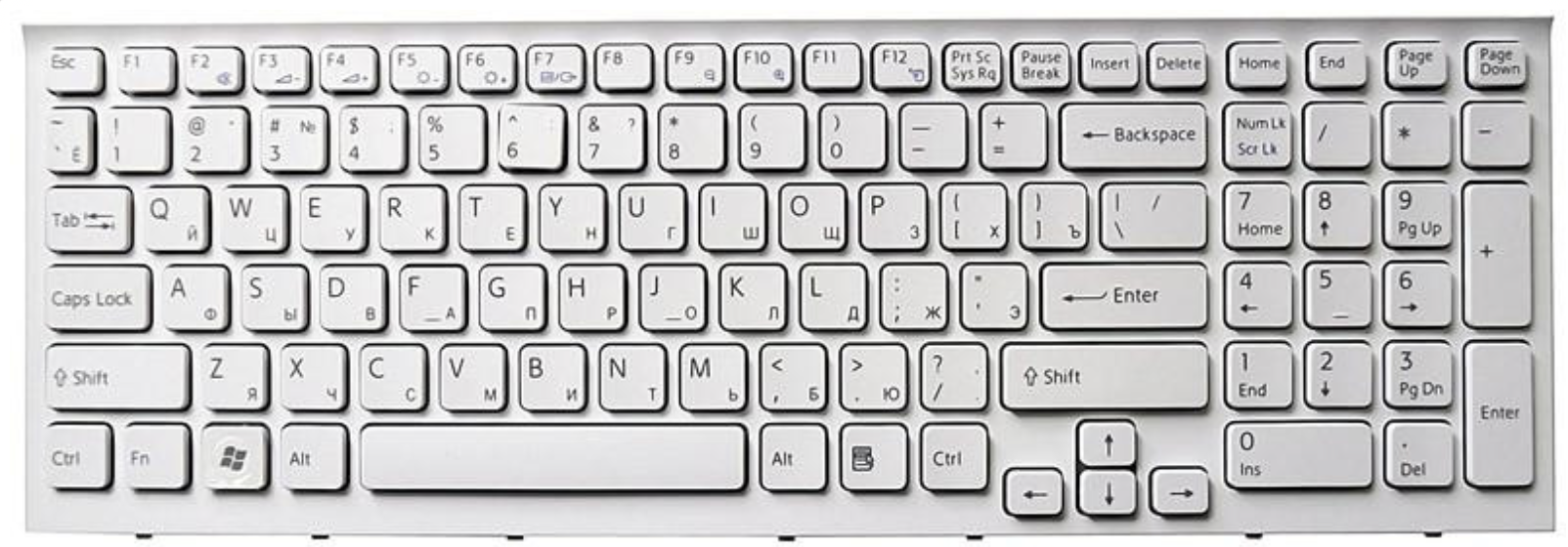 Клавиатура Sony VAIO VPCEB2M1E/WI OEM