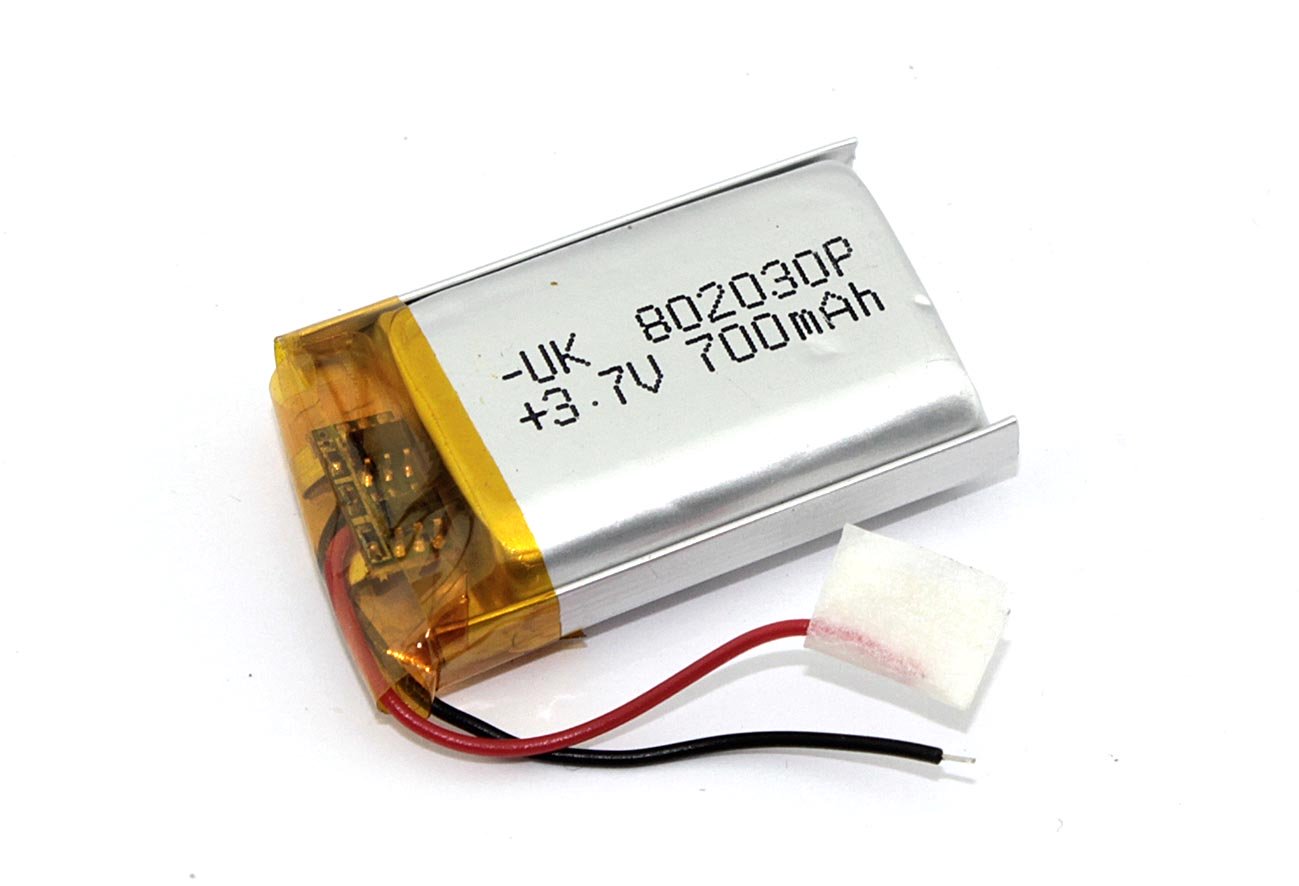 Аккумулятор Li-Pol (батарея) 8*20*30мм 2pin 3.7V/700mAh