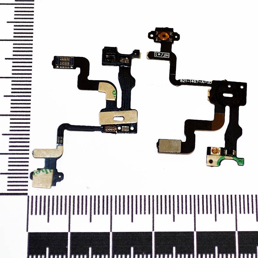Шлейф iPhone 4S + светочувствительный элемент + кн.вкл + динамик orig Factory