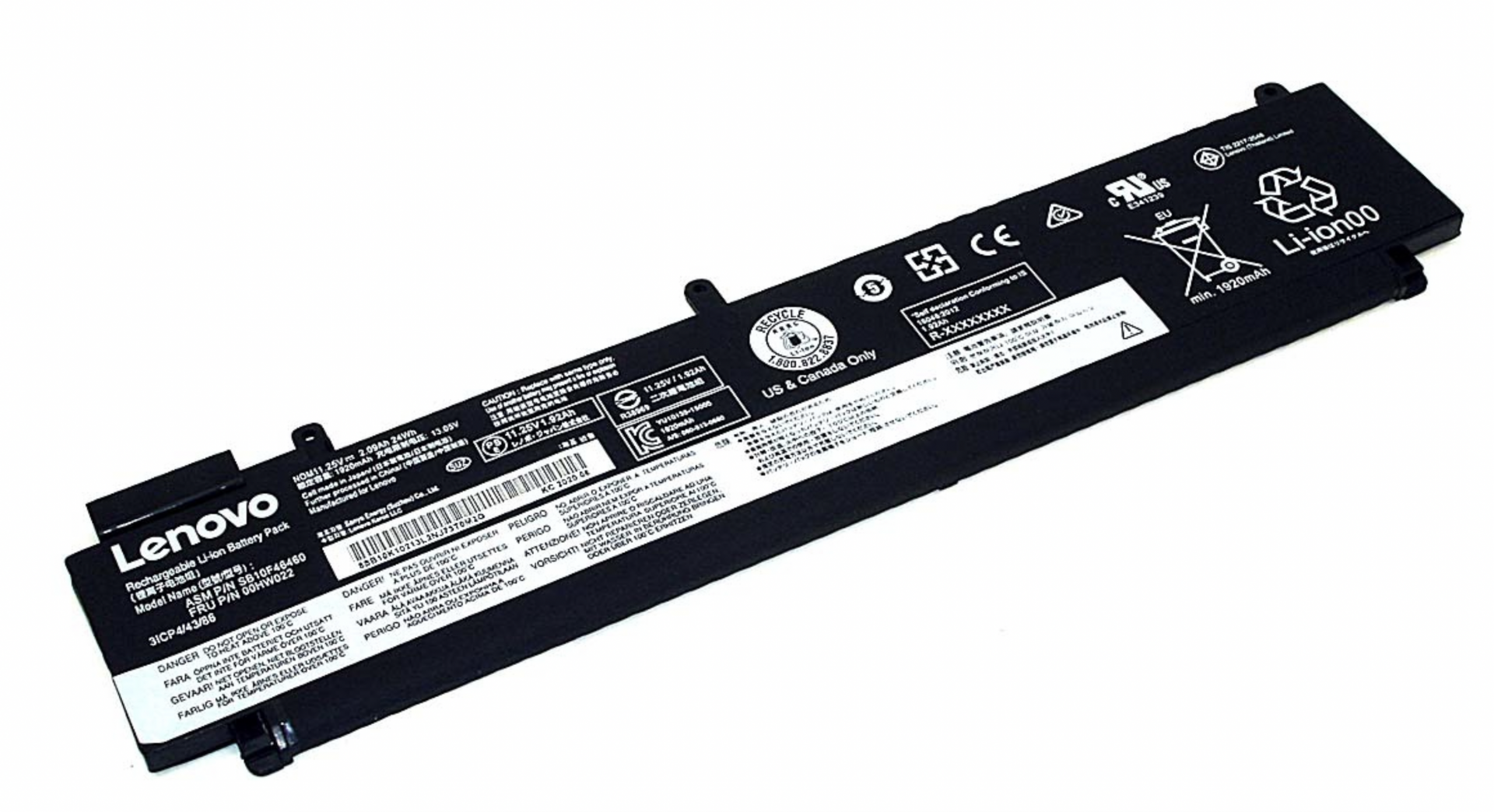 Аккумулятор Lenovo ThinkPad T460S 13.05V, 1920mAh, Original