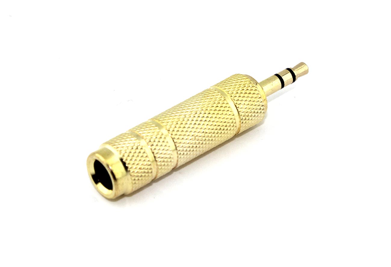 Удлинитель miniJack 3.5 мм папа-мама позолоченный