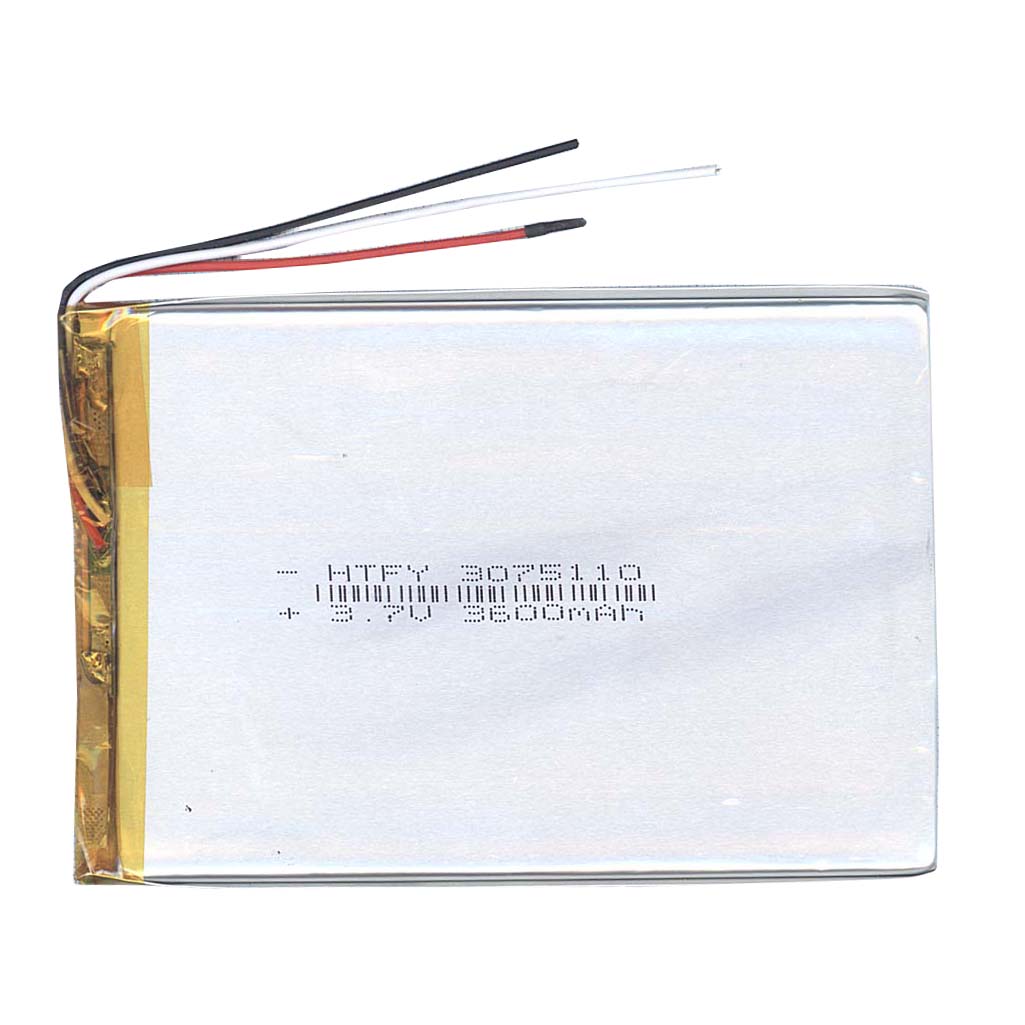 Аккумулятор Li-Pol (батарея) 3*75*110мм 3pin 3.7V/3600mAh