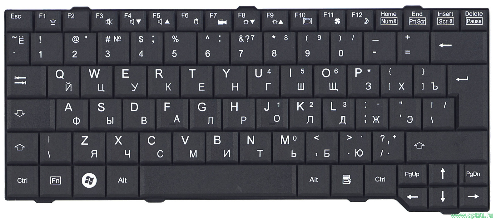 Клавиатура Fujitsu-Siemens Amilo Sa3650 черная