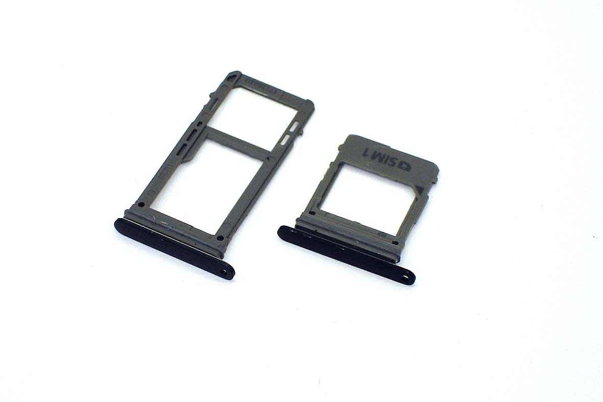 Лоток для SIM-карты Samsung Galaxy A7 (A720F) -2 SIM черный