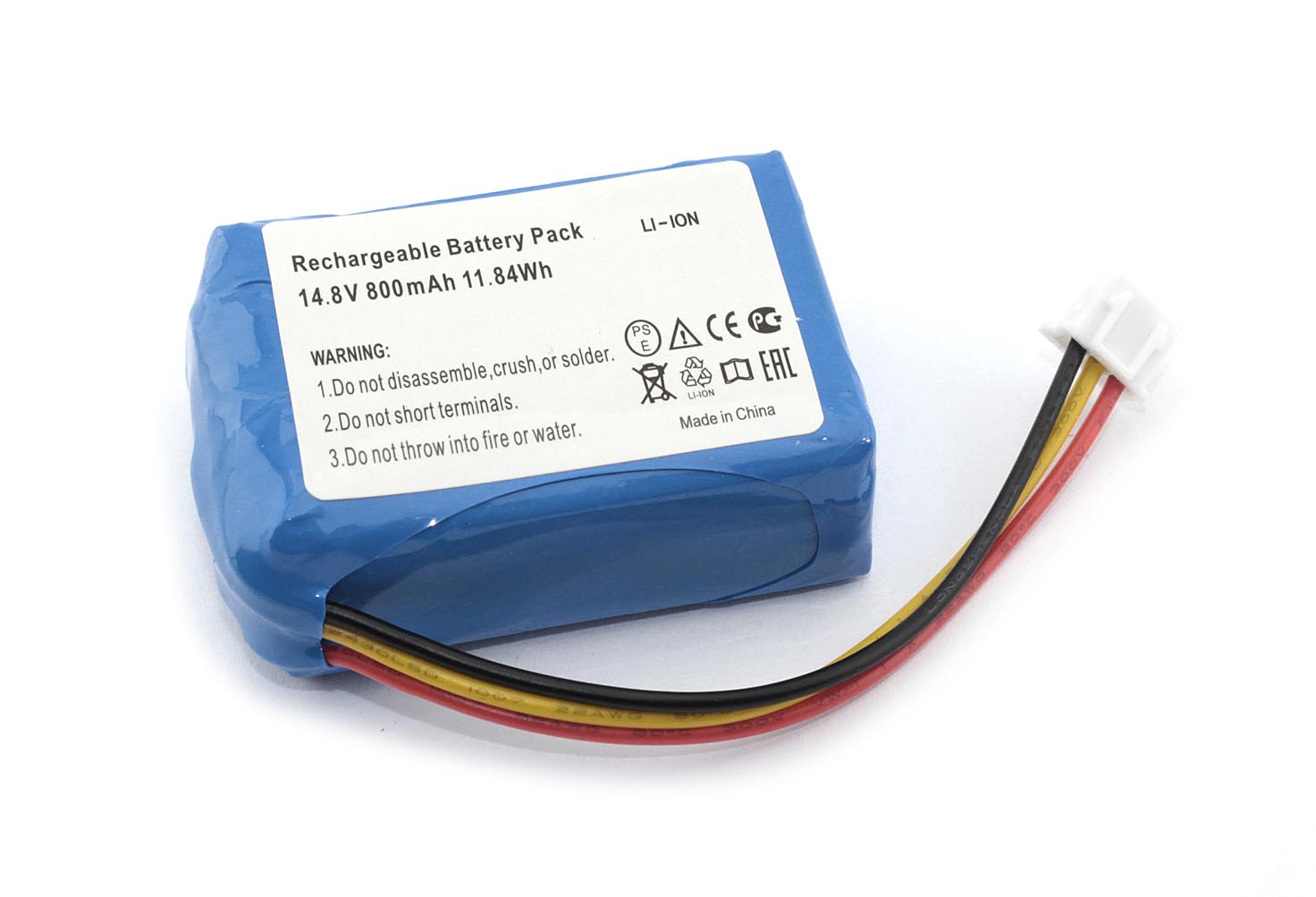 Аккумулятор для пылесоса HOBOT 168, 188, 198, 268, 288 14.8V 800mAh / 11.84Wh