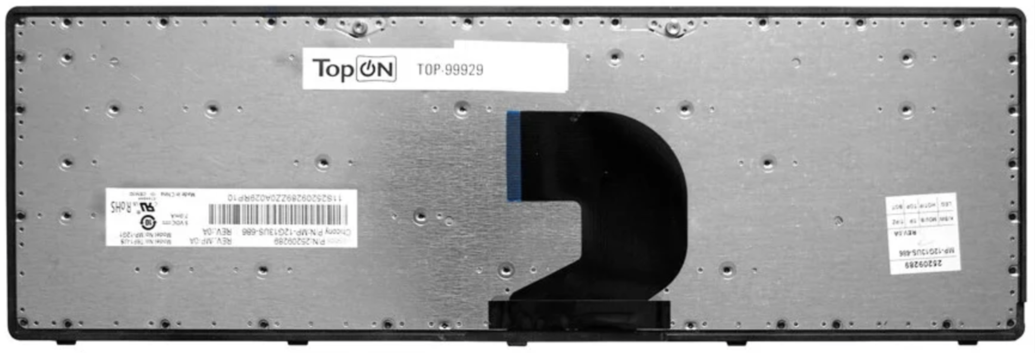 Клавиатура Lenovo IdeaPad Z500G с серой рамкой OEM