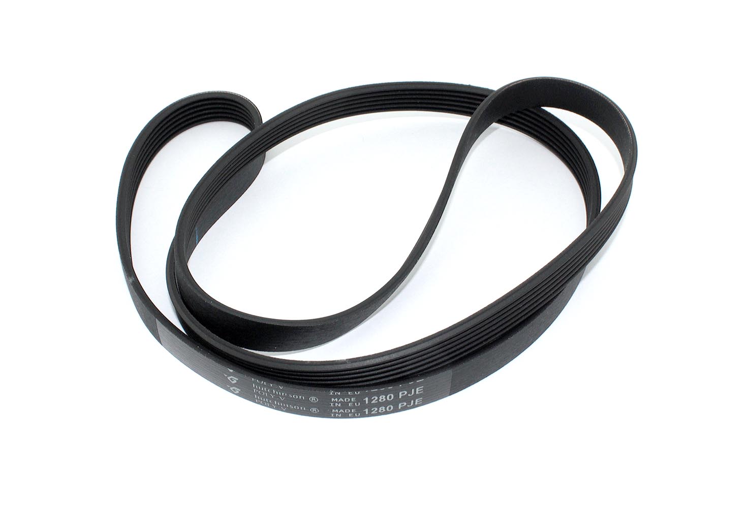 Ремень 1280 J6 для стиральной машины Electrolux, Zanussi, AEG, Whirlpool, Indesit черный 1240мм