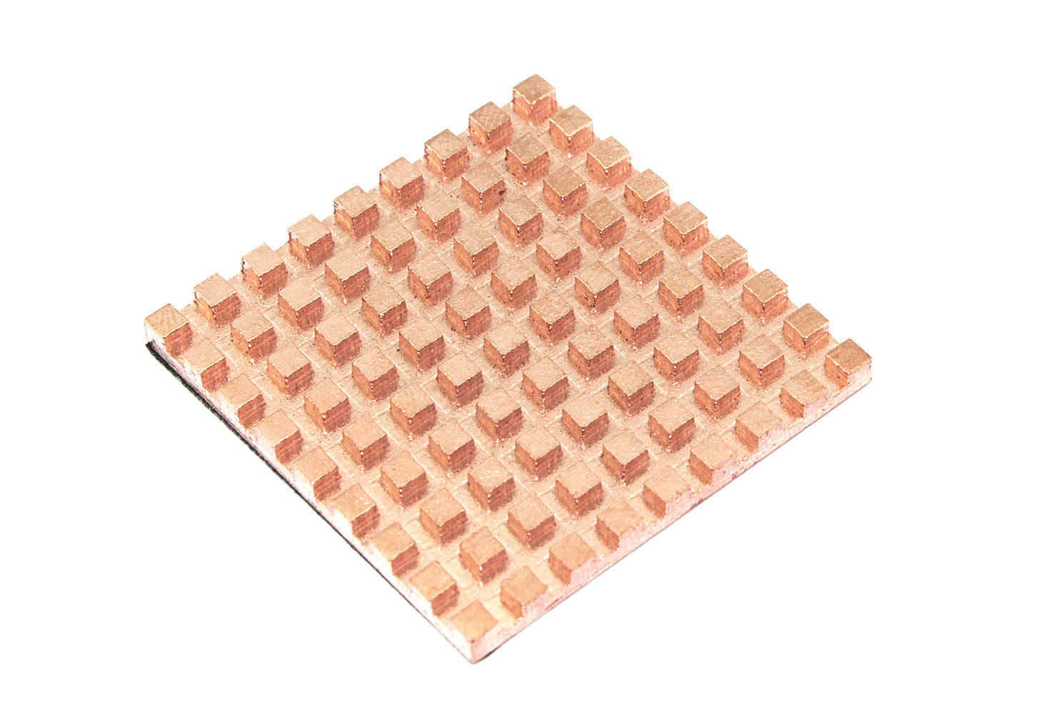 Медный радиатор 40х40х3мм с термоскотчем 3M 9448A