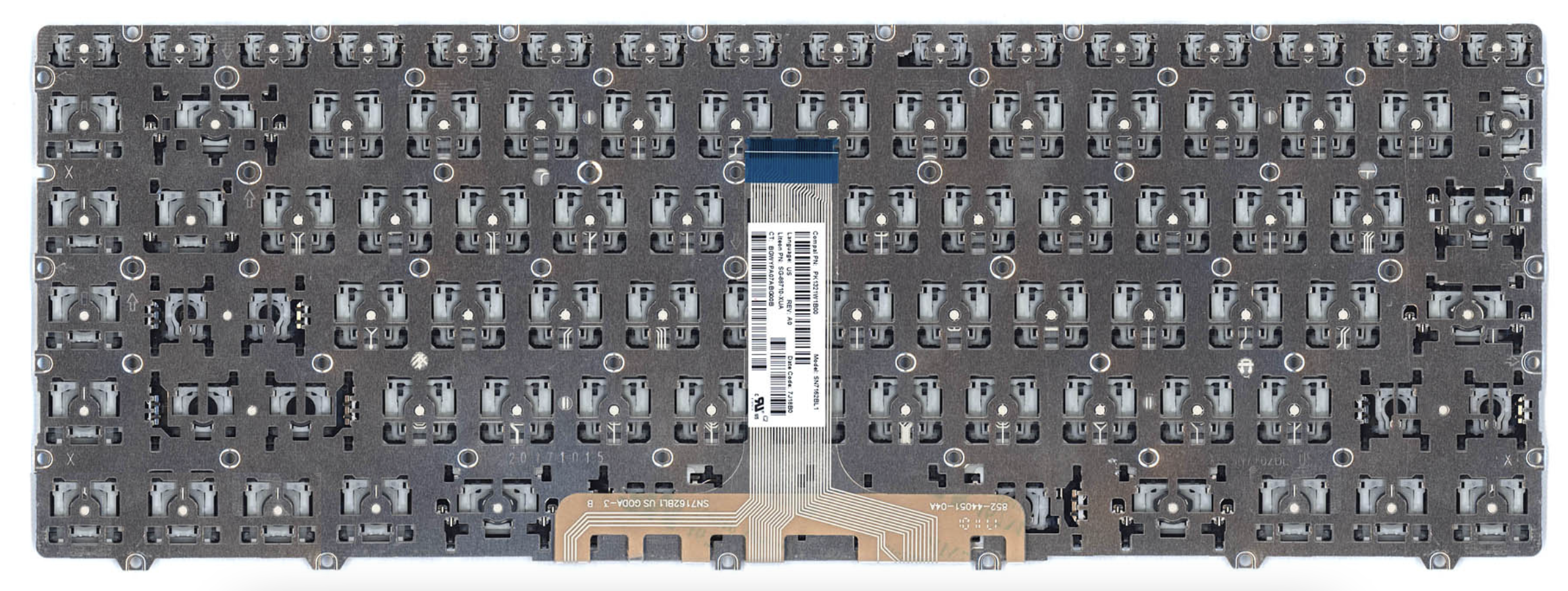 Клавиатура HP Spectre 13-af000 белая, с подсветкой, OEM