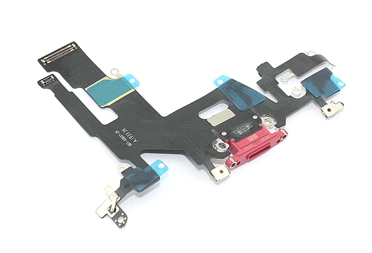 Шлейф разъема питания для iPhone 11 красный