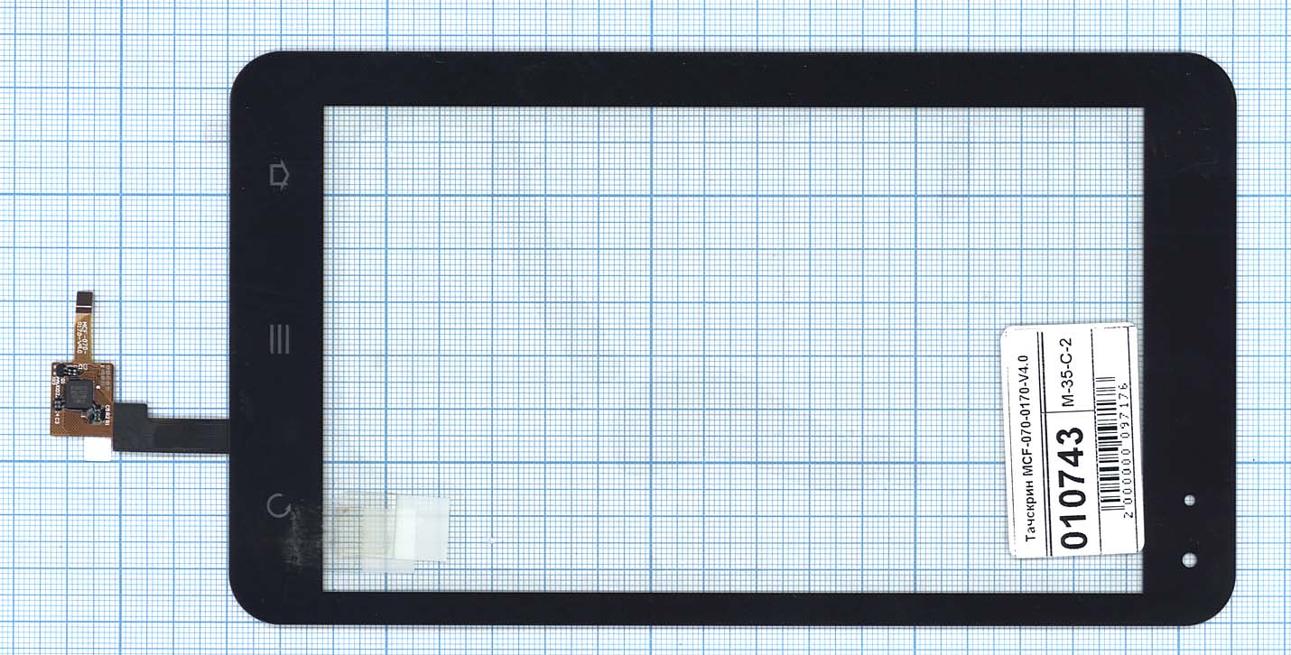 Сенсорное стекло (тачскрин) для ZTE V9 MCF-070-0170-V4.0 черное