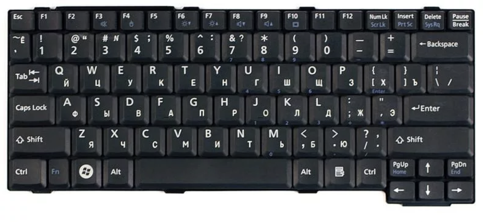 Клавиатура Fujitsu-Siemens LifeBook L1010 OEM