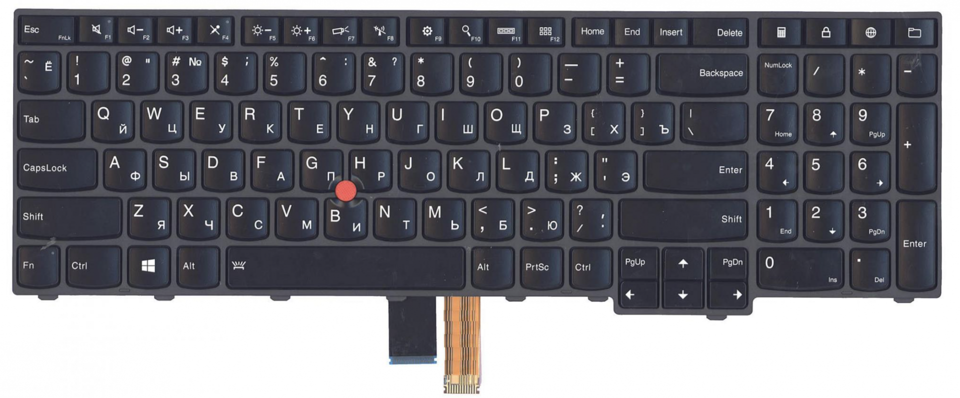 Клавиатура Lenovo ThinkPad Edge T560 с подсветкой, OEM