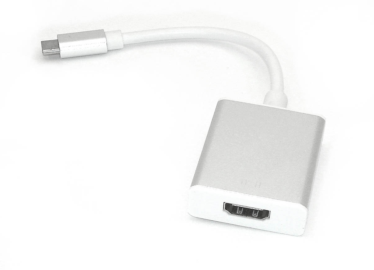 Адаптер Type-C на HDMI серебро