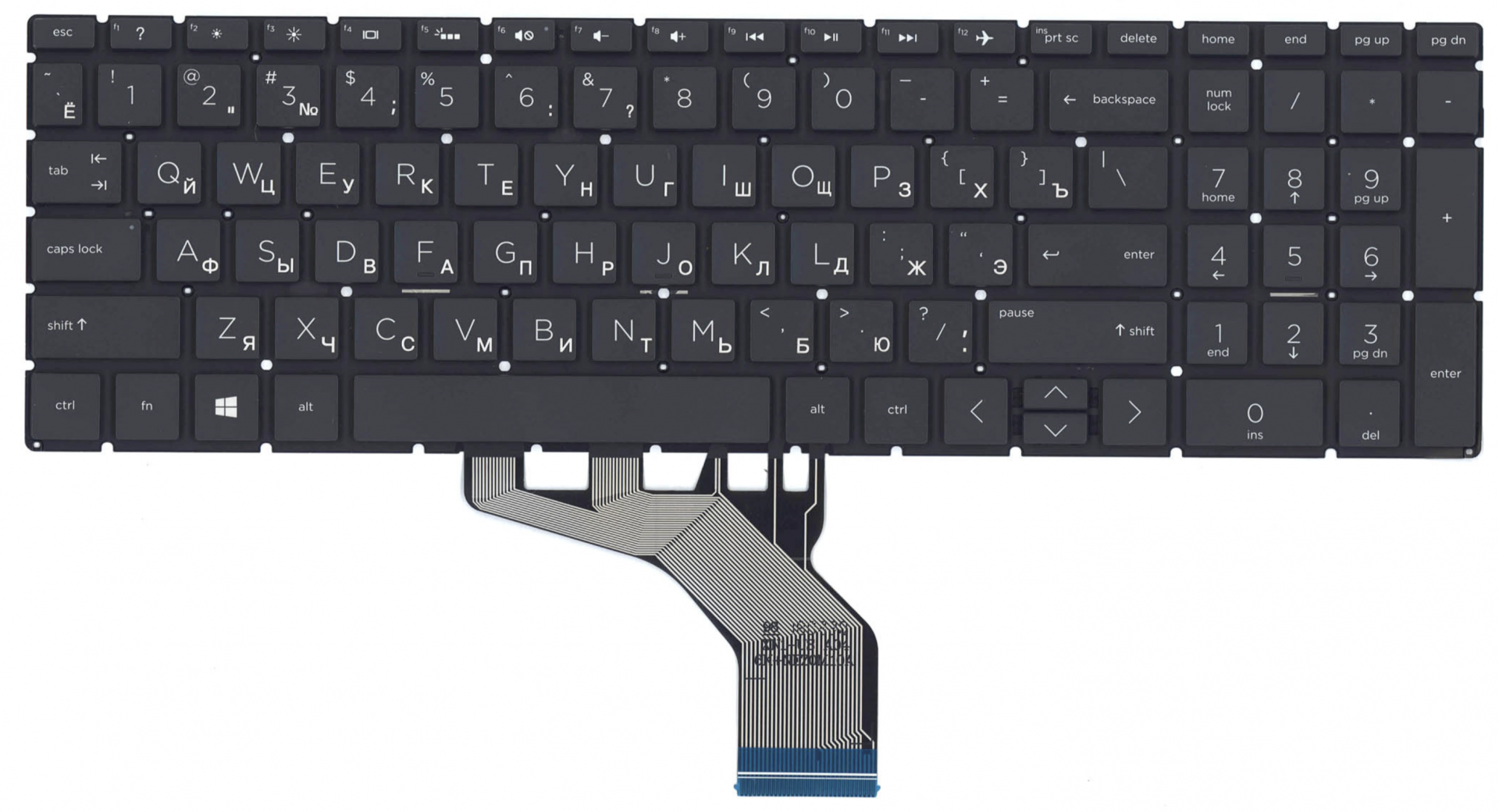 Клавиатура HP 15-da черная OEM