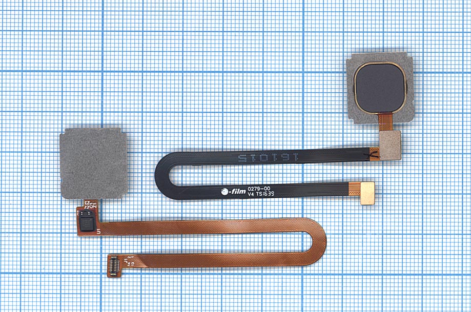 Шлейф со сканером отпечатка пальца для Xiaomi Mi 5S Plus черный