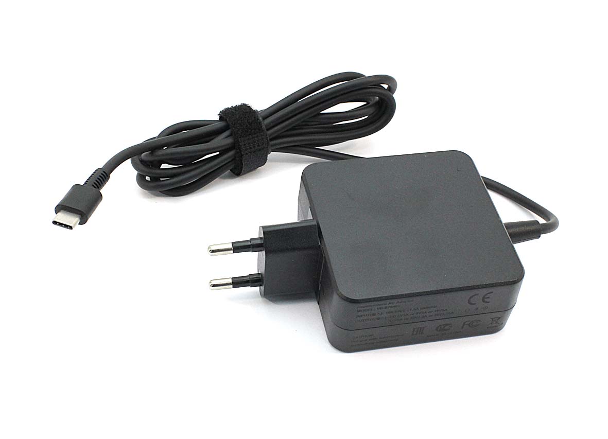 Блок питания (сетевой адаптер) для ноутбуков HP 5V-20V 3A-4,3A (квадратный корпус) Type-C OEM