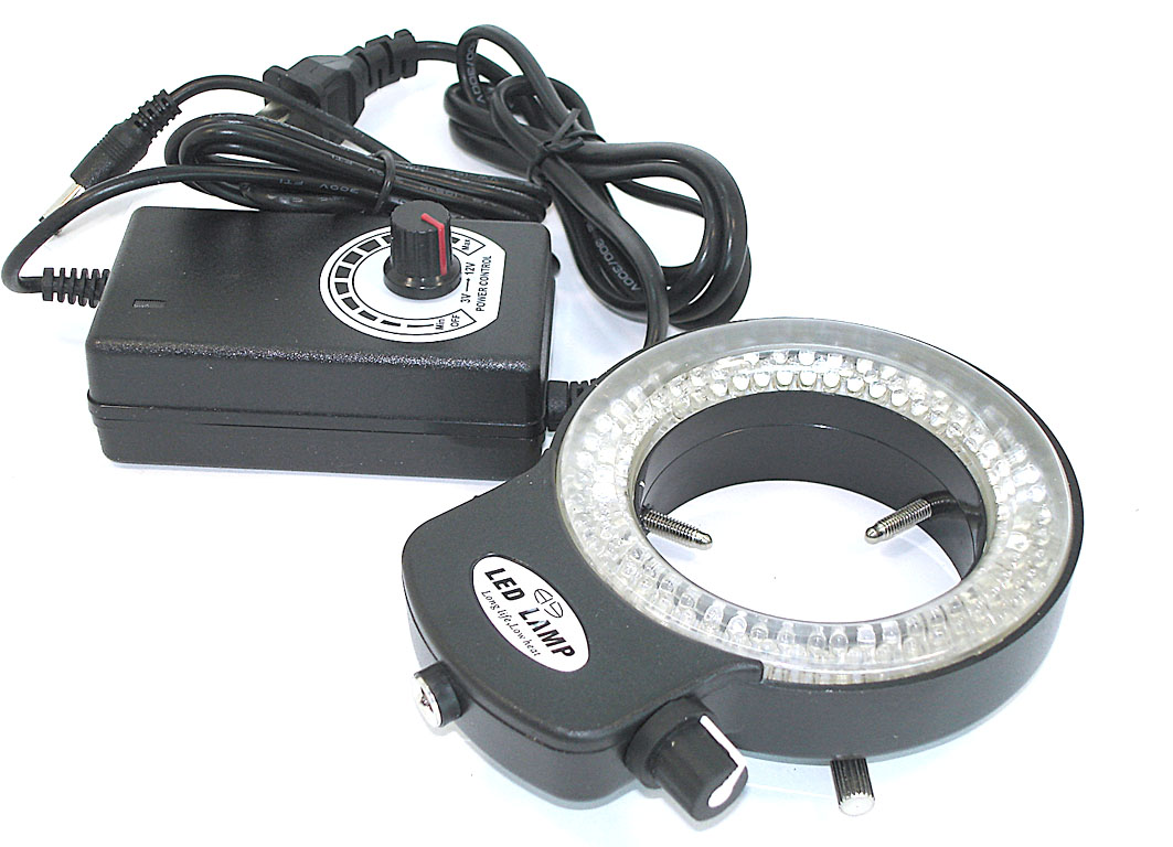 Универсальная регулируемая светодиодная подсветка для микроскопов 144 диода