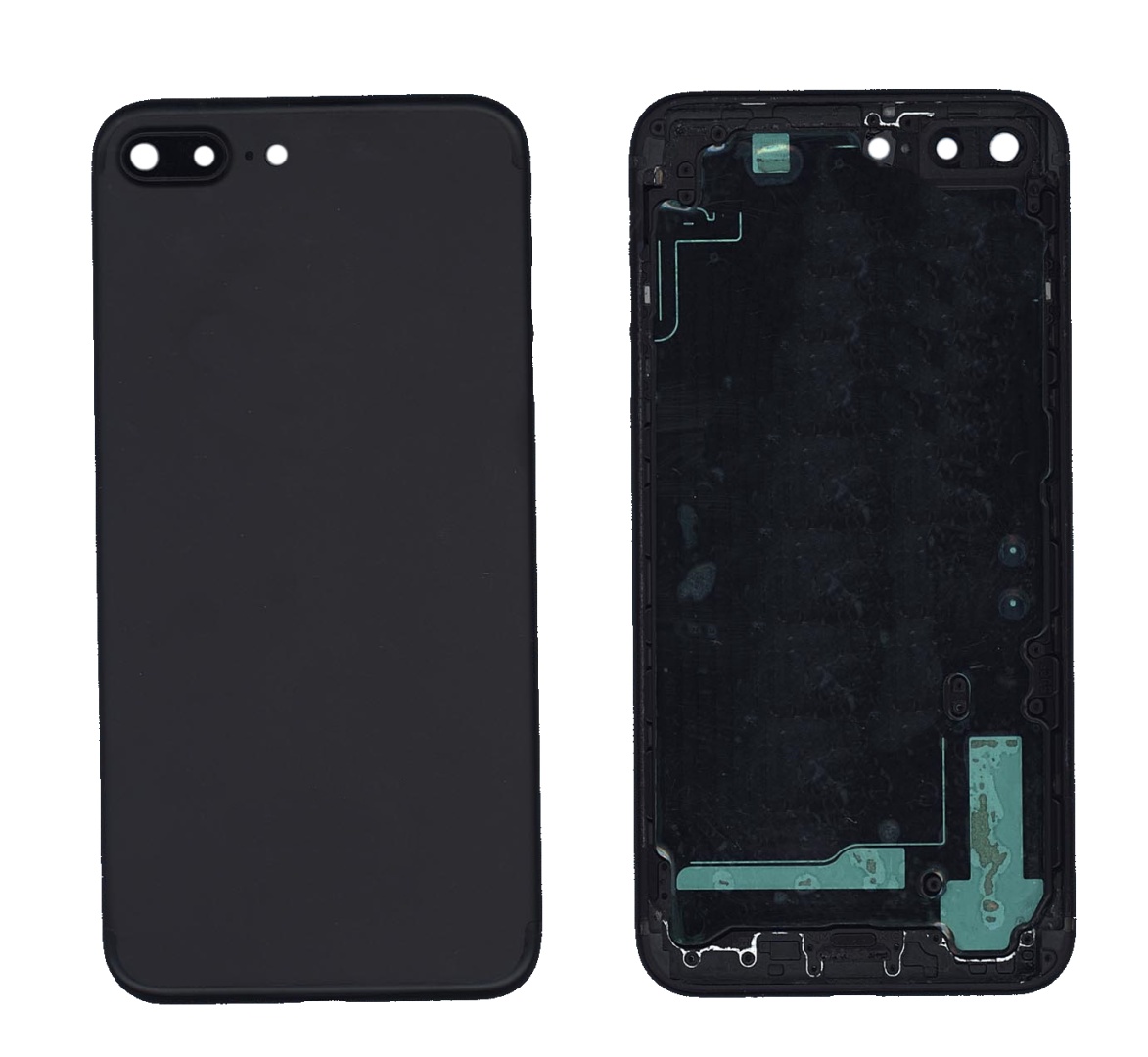 Задняя крышка для iPhone 7 Plus (5.5) черная-пречерная Jet Black