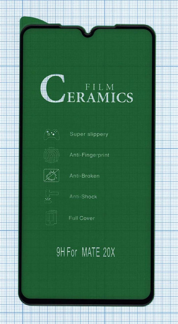 Керамическая пленка (стекло) для Huawei Mate 20 X черная