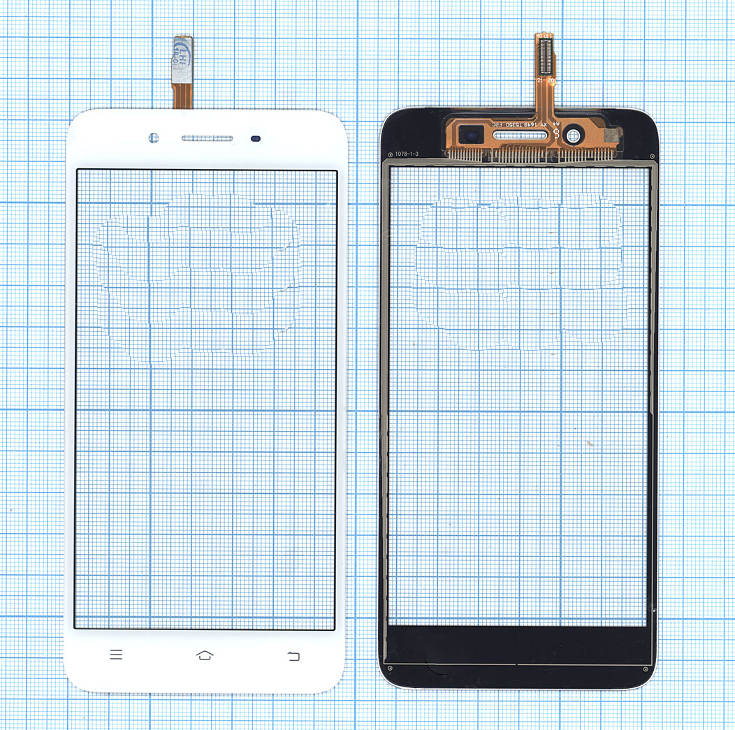 Сенсорное стекло (тачскрин) для Vivo Y53 (Y53i) белое