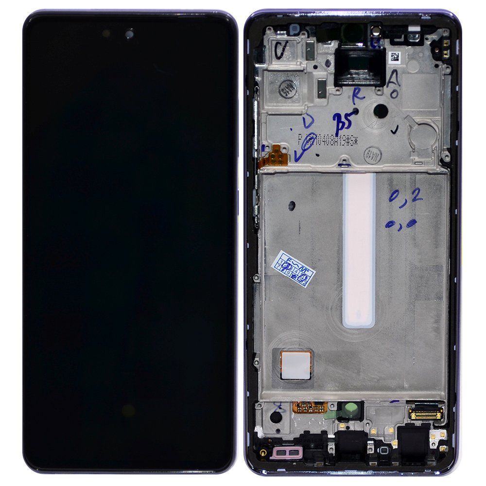 Дисплей Samsung SM-A525F/Galaxy A52 + тачскрин в рамке сиреневый Oриг 100%