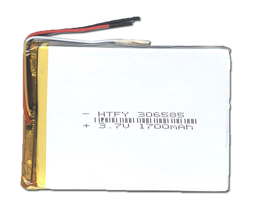 Аккумулятор Li-Pol (батарея) 3*65*85мм 3pin 3.7V/1700mAh