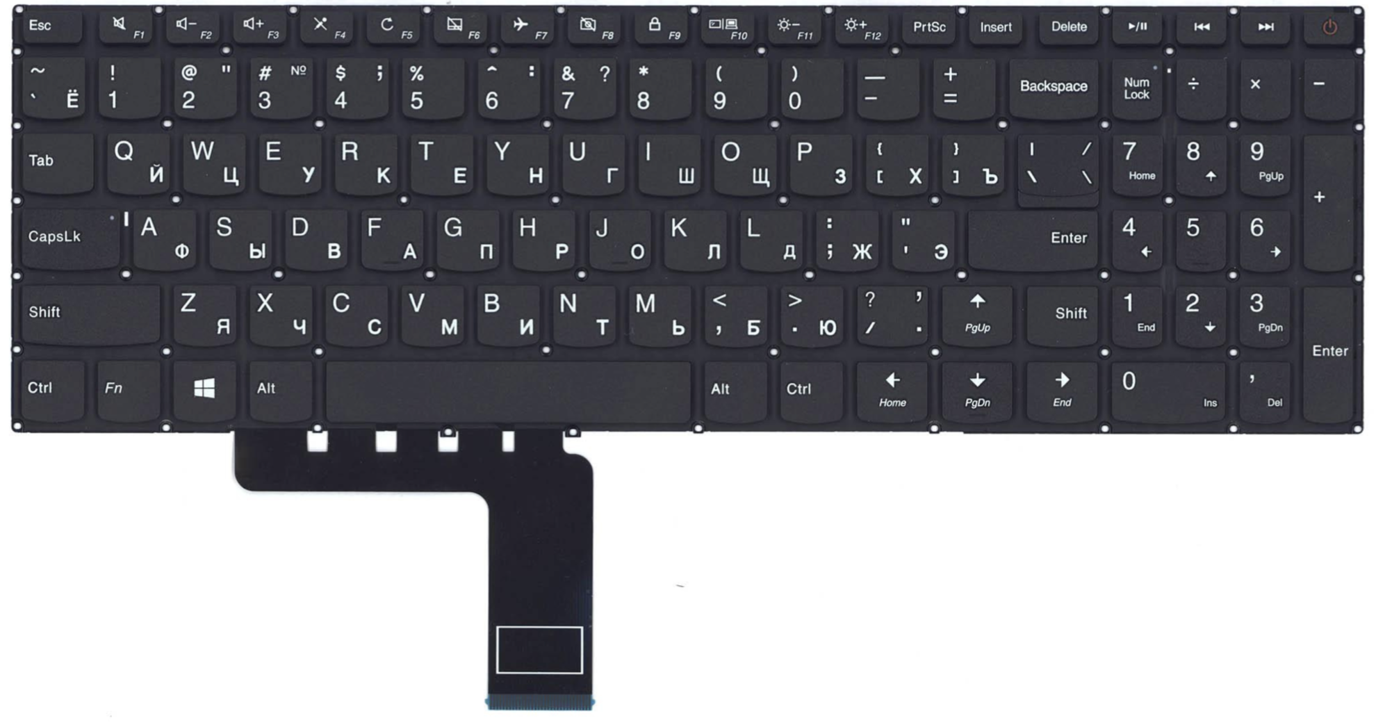 Клавиатура Lenovo IdeaPad 110-15IBR OEM