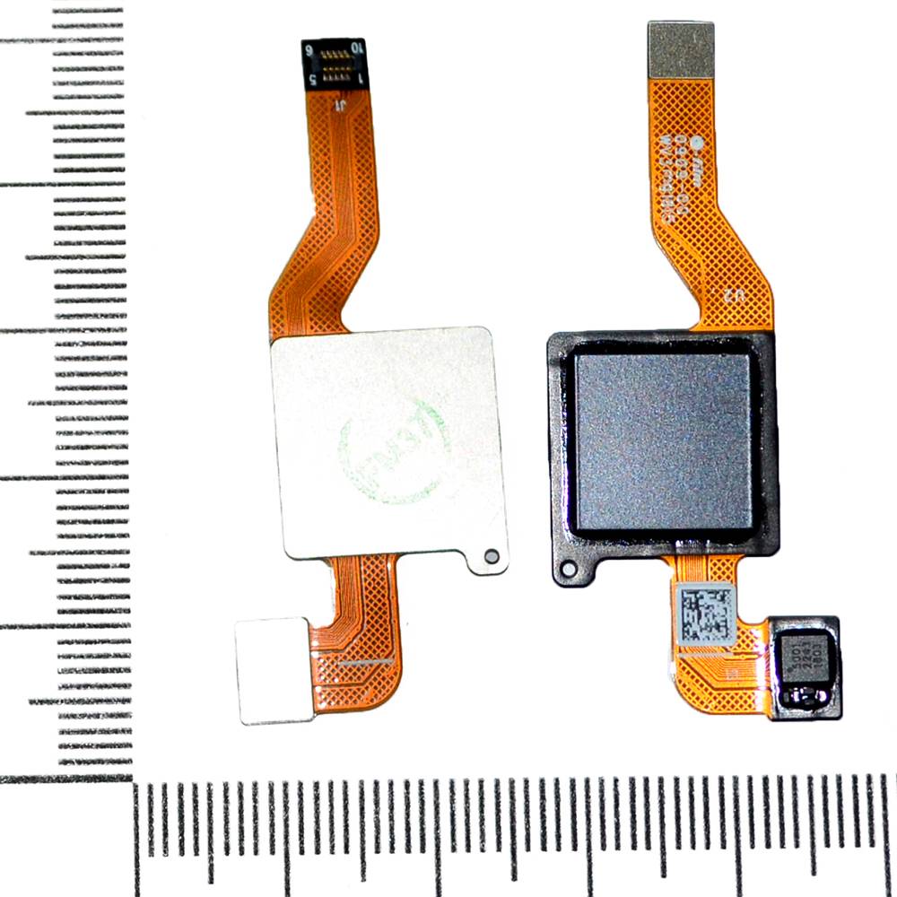 Шлейф Xiaomi Redmi Note 5 + сканер отпечатка пальца черный orig Factory