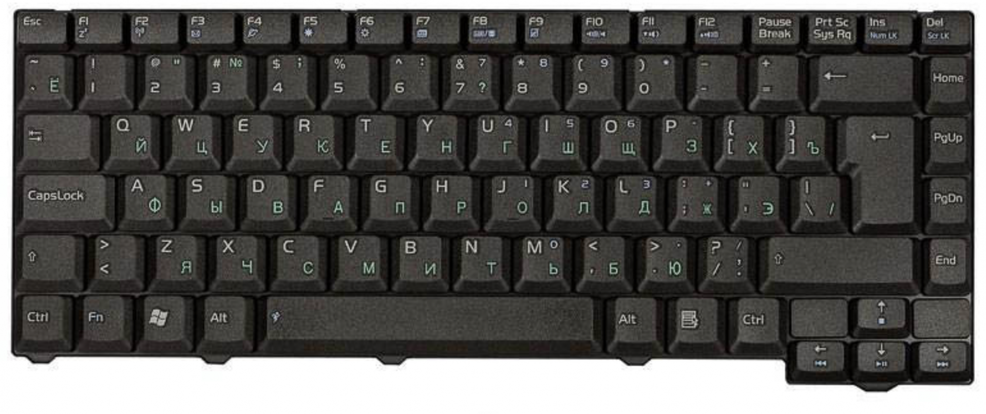 Клавиатура ASUS F3 28pin, OEM