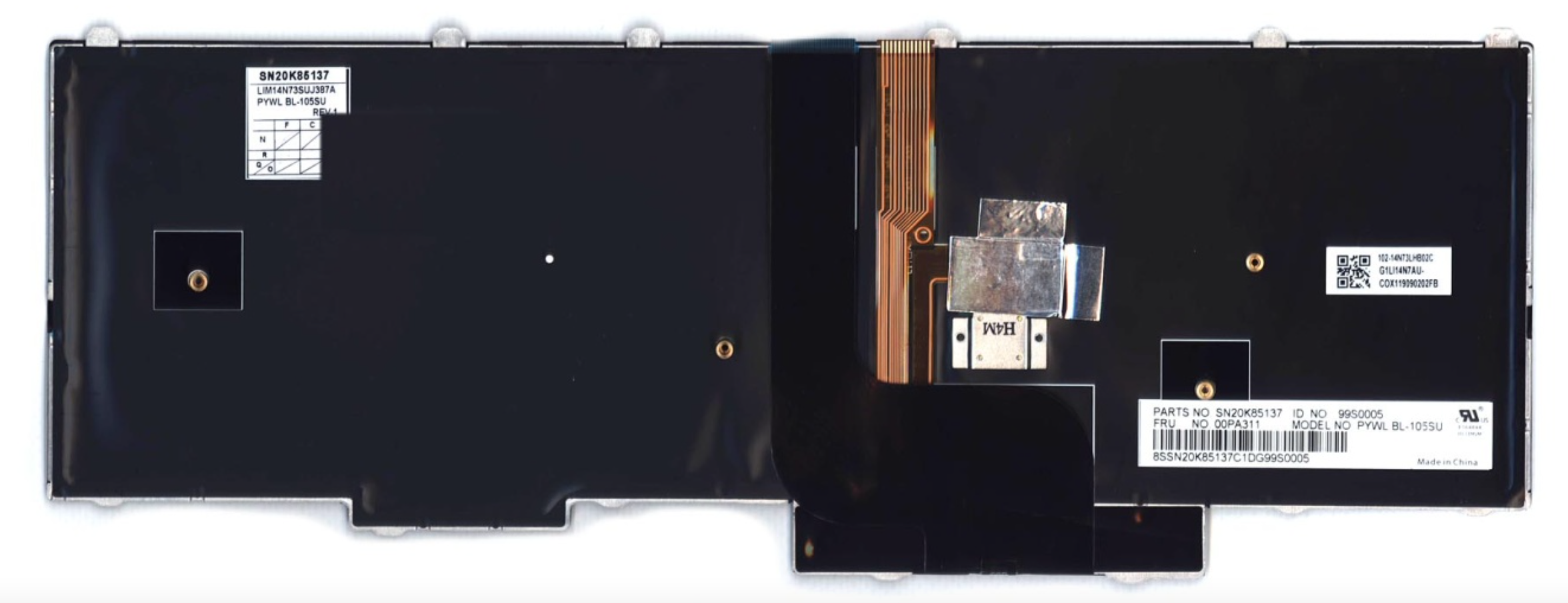 Клавиатура Lenovo ThinkPad P70 с подсветкой, OEM