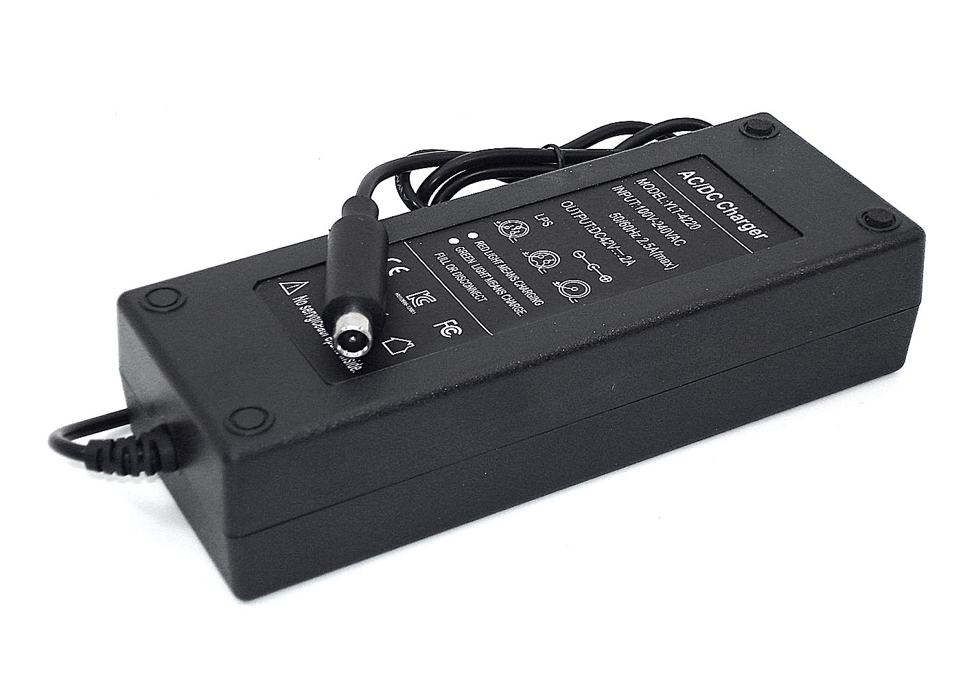 Зарядное устройство szYB-42020000 для Xiaomi Mijia M365 Output: 42V 2.0A Разъем: RCA 8mm