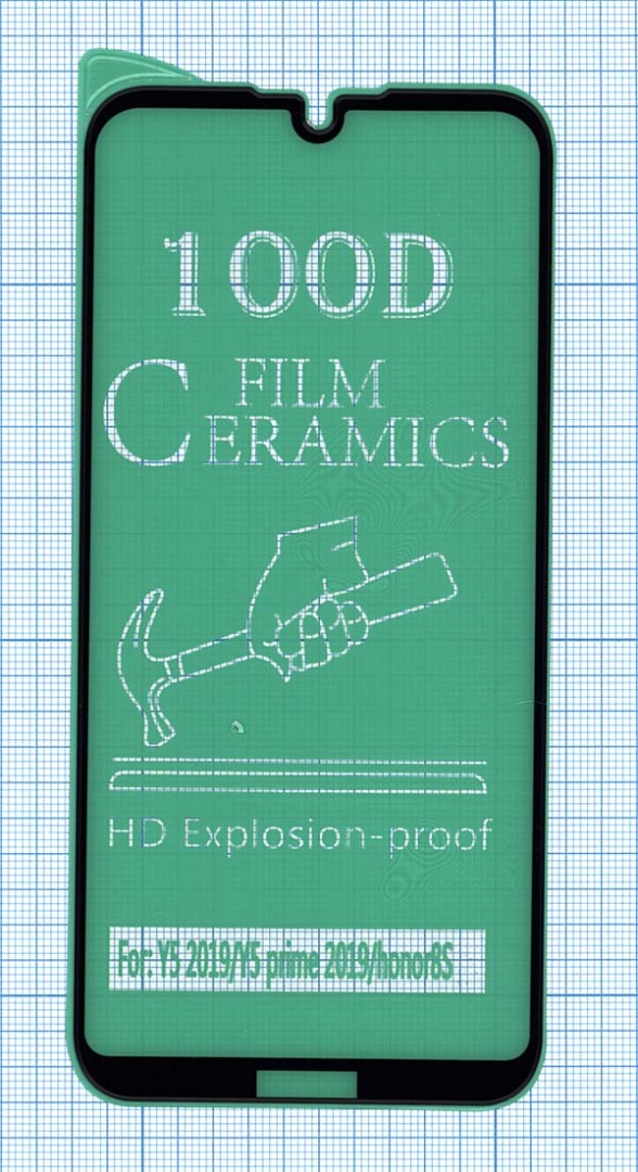 Керамическая пленка (стекло) для Huawei Y5 2019 черная