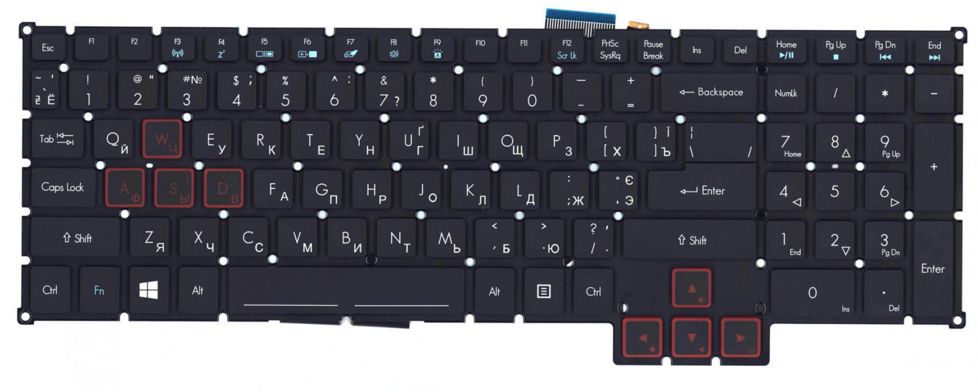 Клавиатура Acer Predator G5-793-7108 с подсветкой, OEM