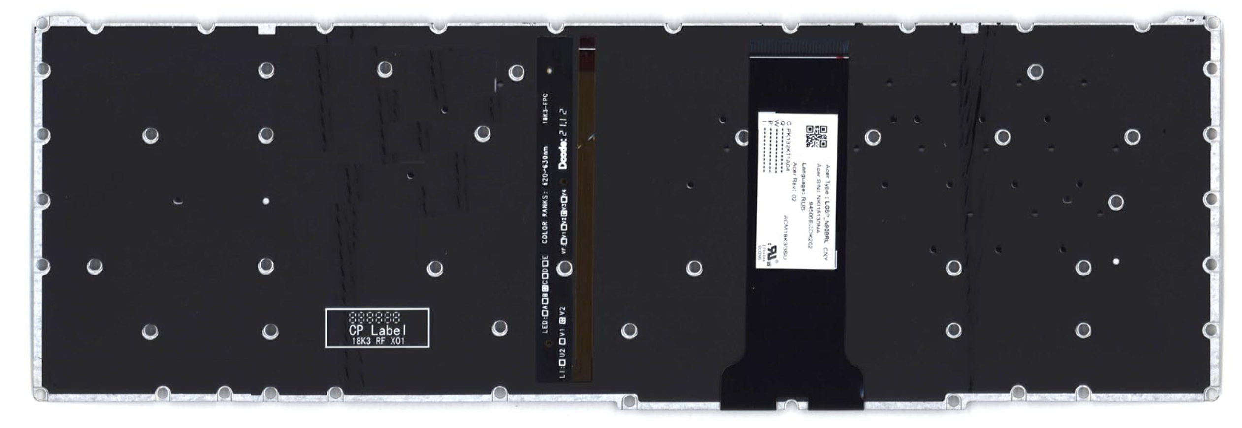 Клавиатура Acer Nitro 5 AN517-51 с красной подсветкой, OEM