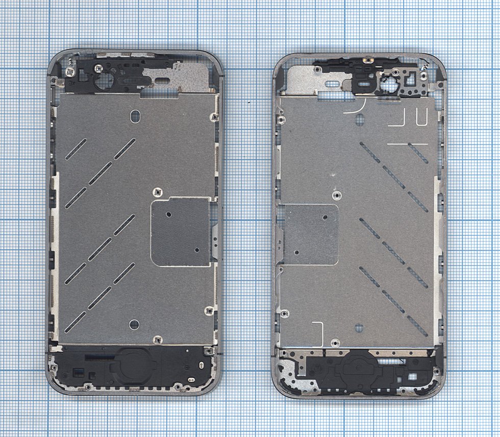 Средняя рамка для Apple IPhone 4S silver