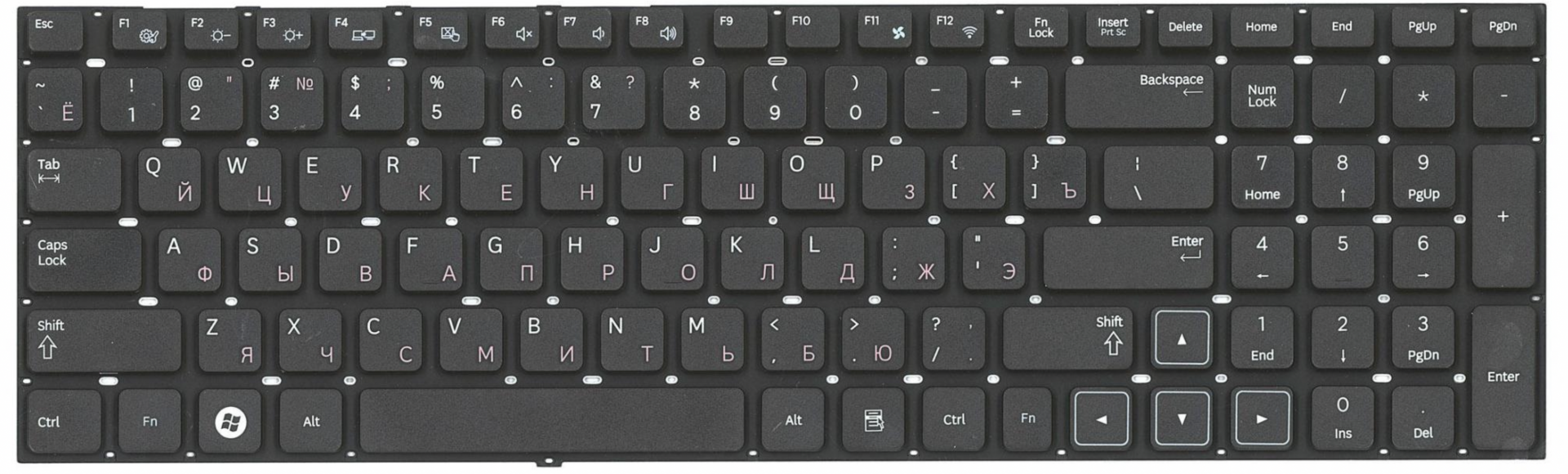 Клавиатура Samsung NP300E7A OEM