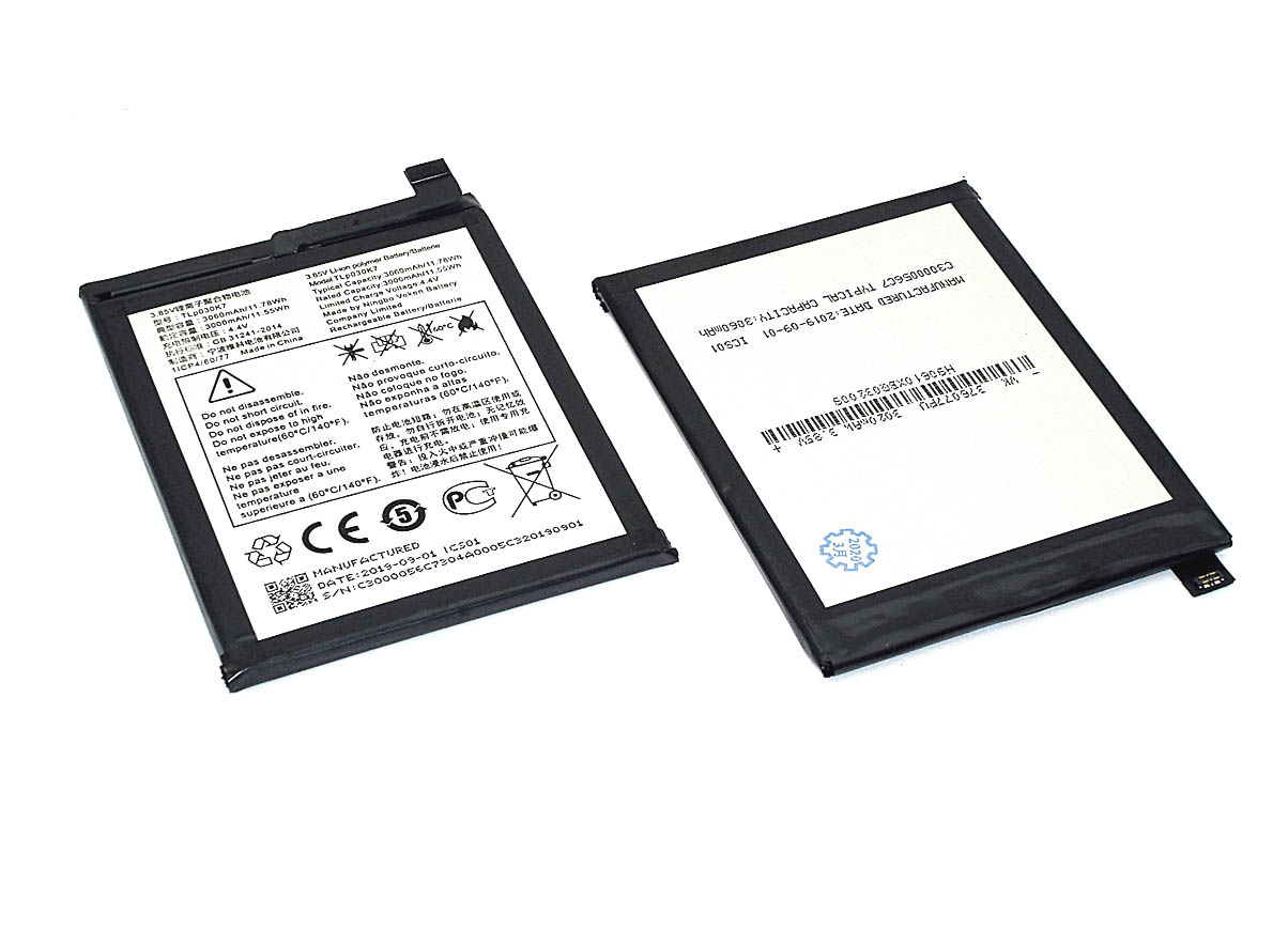 Аккумуляторная батарея TLP030K7 для Alcatel 1S 5024D  3000mAh 4.4V
