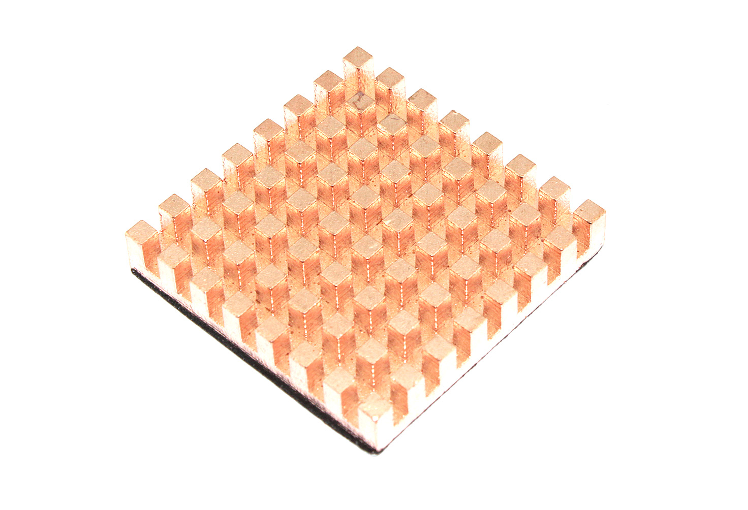 Медный радиатор 35х35х6мм с термоскотчем 3M 9448A