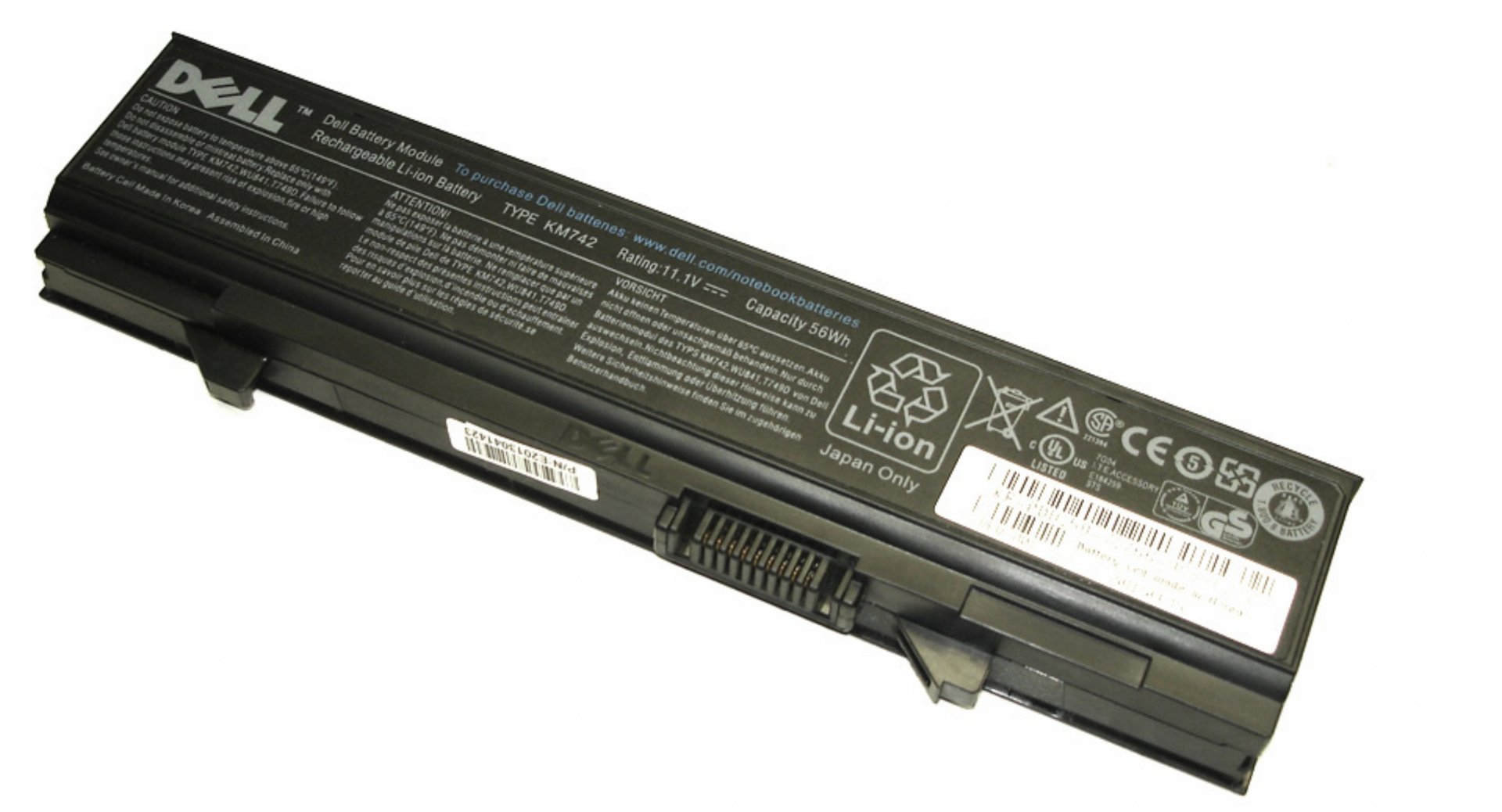 Аккумулятор DELL Latitude E5500 11.1V, 56Wh, Original