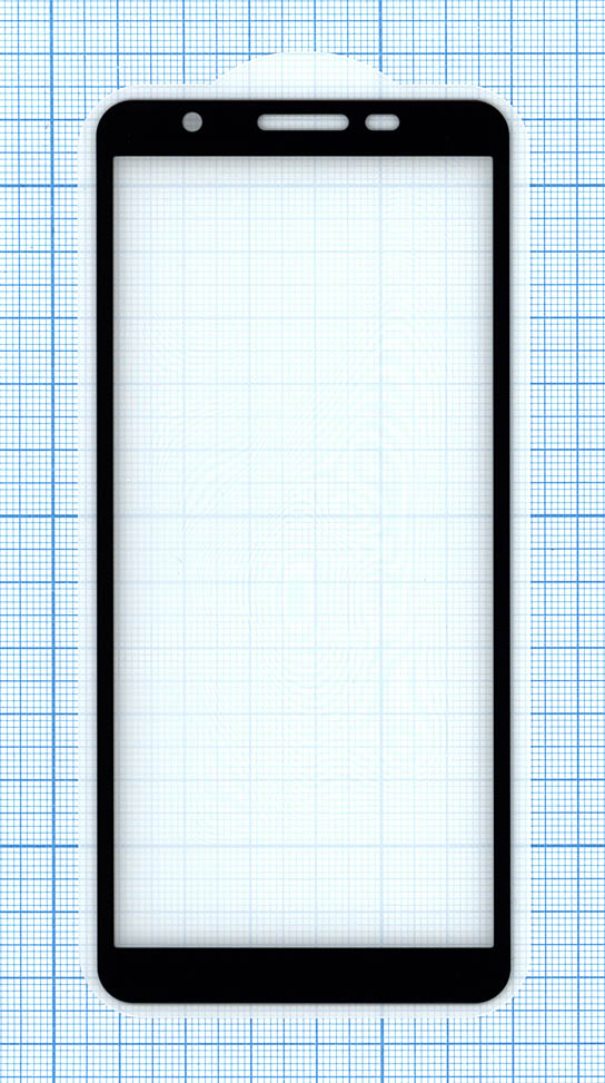 Защитное стекло "Полное покрытие" для Samsung Galaxy A01 Core черное