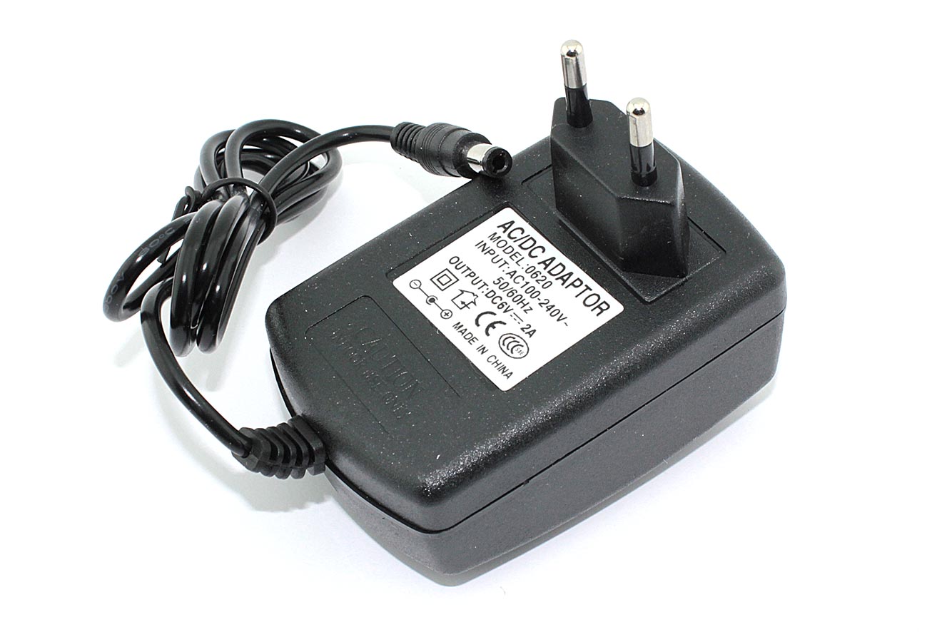 Блок питания (сетевой адаптер) 6V 2A 5.5x2.5